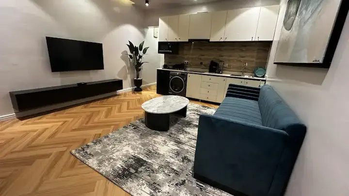 Turquoise Elegance 1-Bedroom Apartment - Image 5