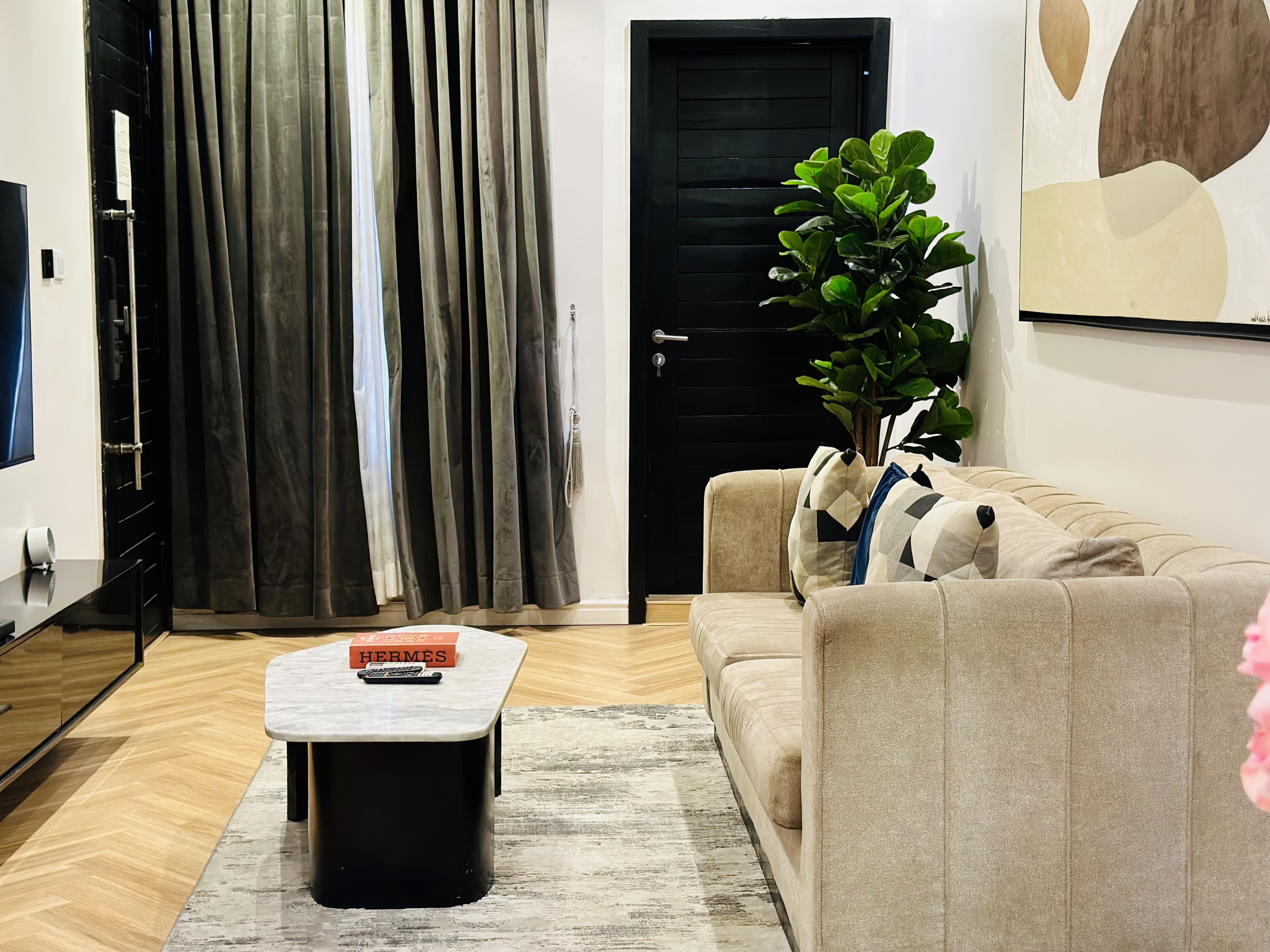 Beige Luxury 2-Bedroom Apartment - Image 3